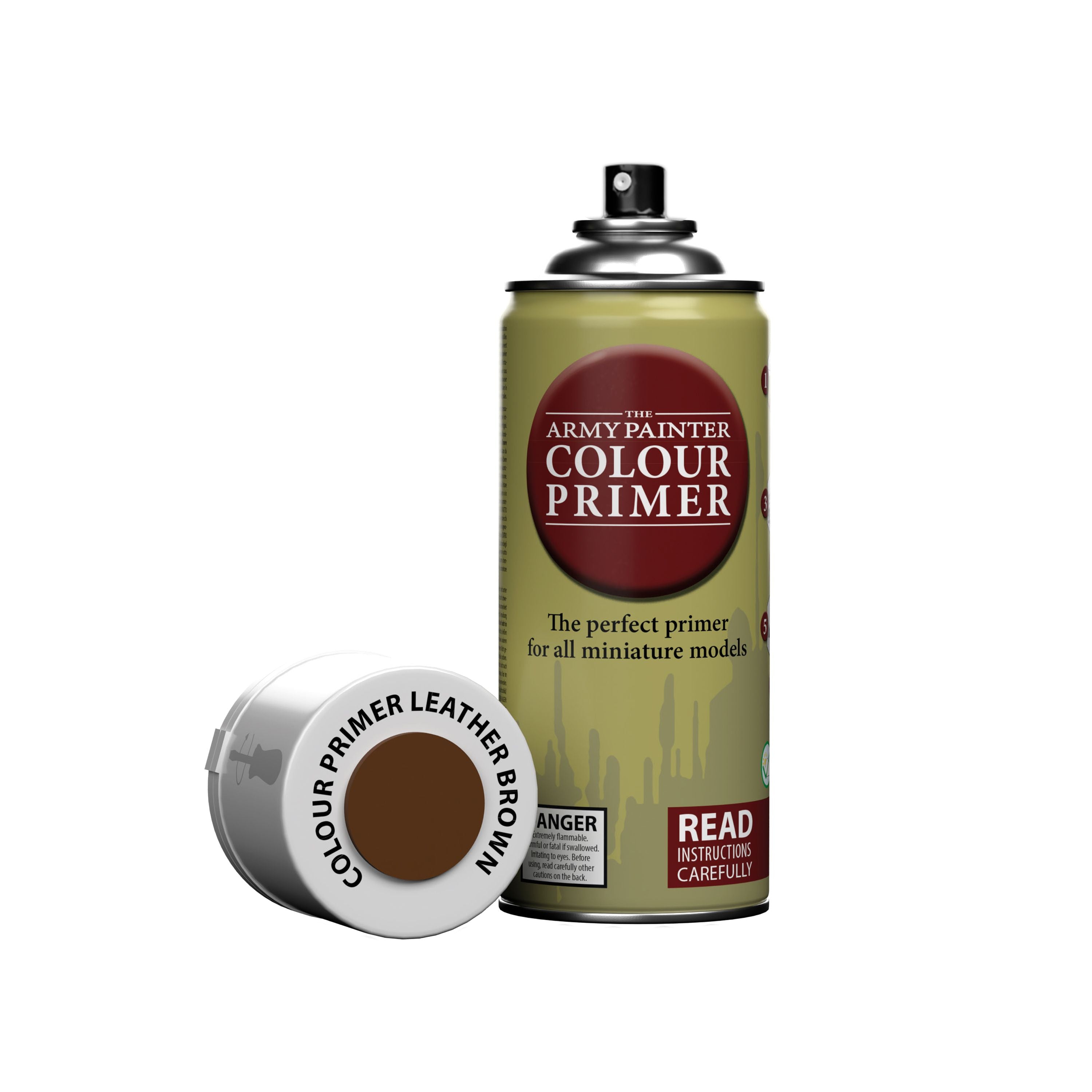 Army Painter Colour Primer - Leather Brown (400ml) - Loaded Dice