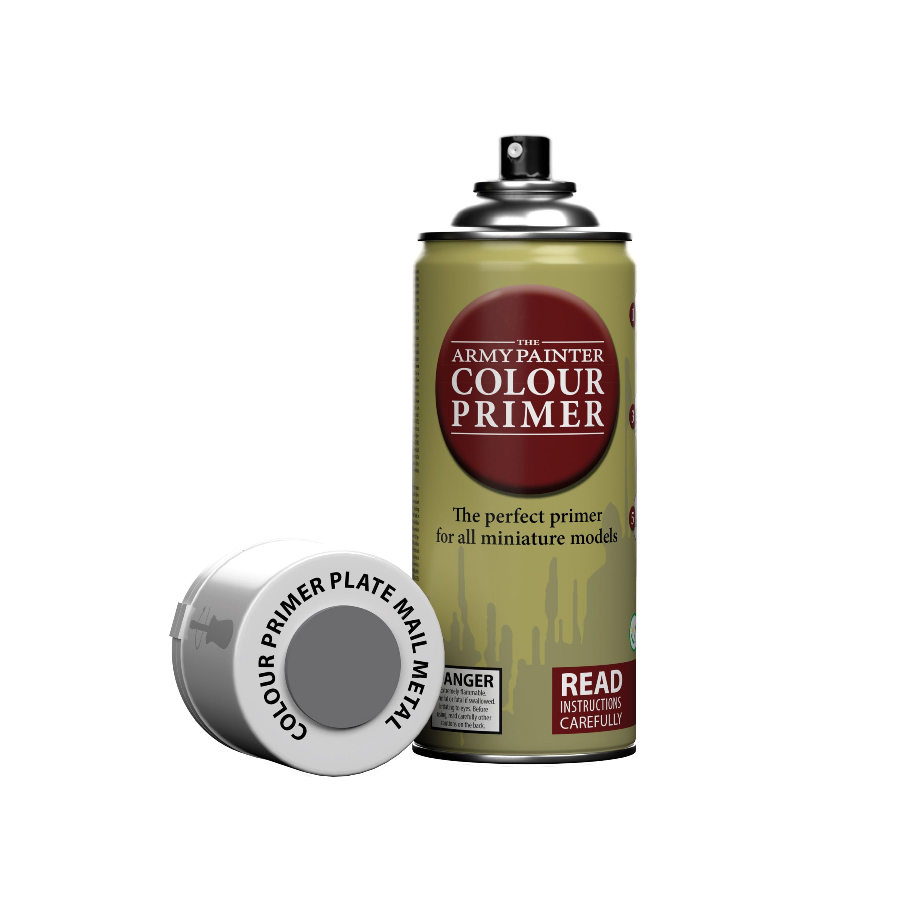 Army Painter Colour Primer - Plate Mail Metal (400ml) - Loaded Dice