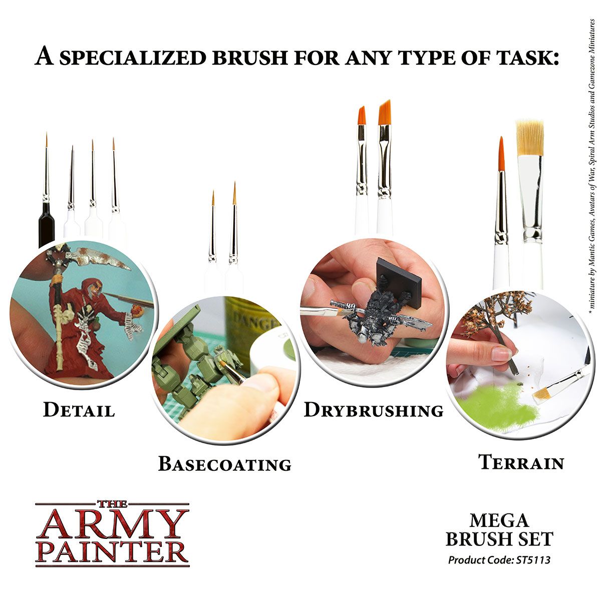 Army Painter Mega Brush Set - Loaded Dice