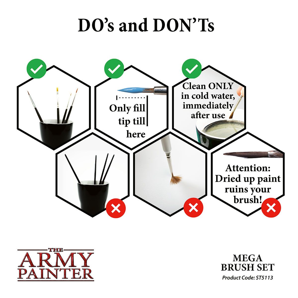 Army Painter Mega Brush Set - Loaded Dice