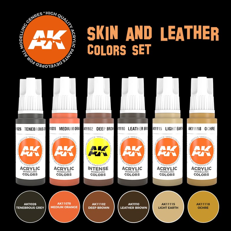 3Gen Acrylic Skin & Leather Colors Set - Loaded Dice