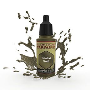 Army Painter Warpaint Metallic - Tainted Gold (18ml) - Loaded Dice