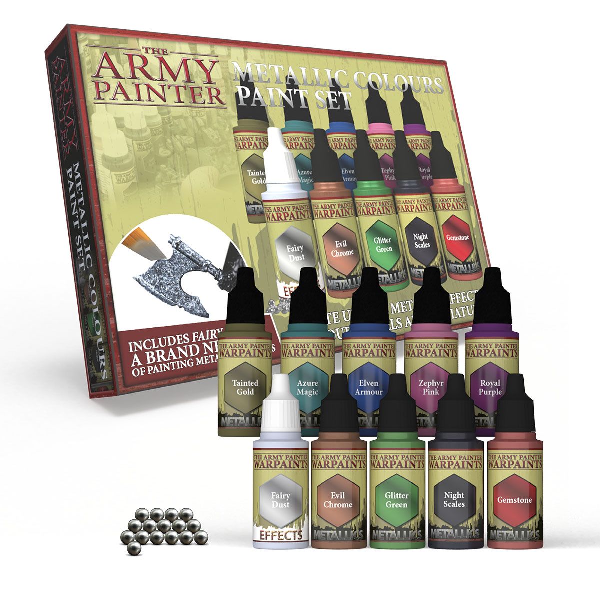 Army Painter Metallic Colours Paint Set - Loaded Dice