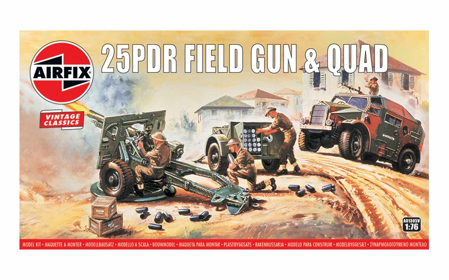 25PDR Field Gun & Quad (1:76) - Loaded Dice