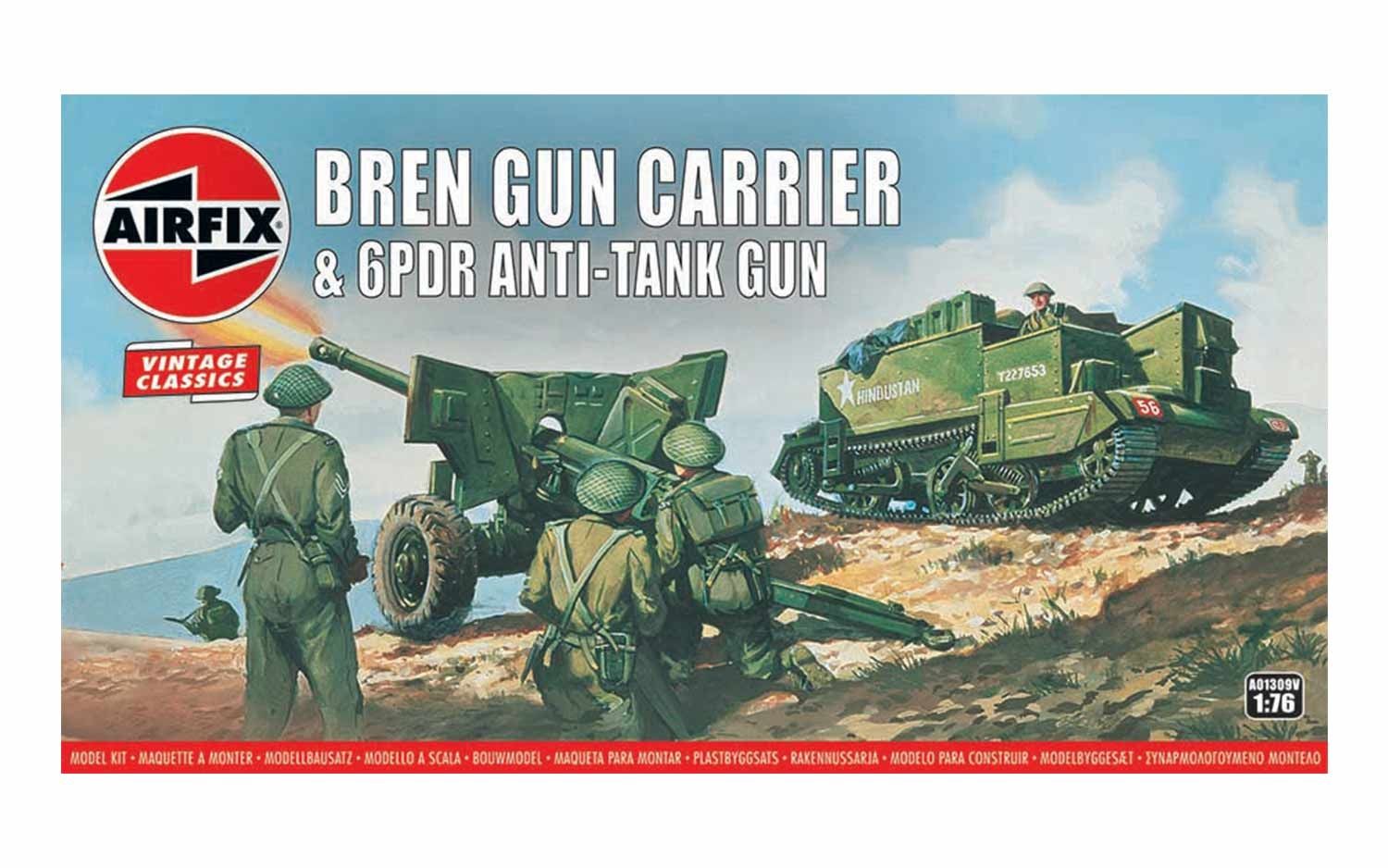 Bren Gun Carrier & 6PDR Anti- Tank Gun (1:76) - Loaded Dice