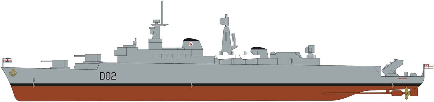 HMS Devonshire (1:600) - Loaded Dice