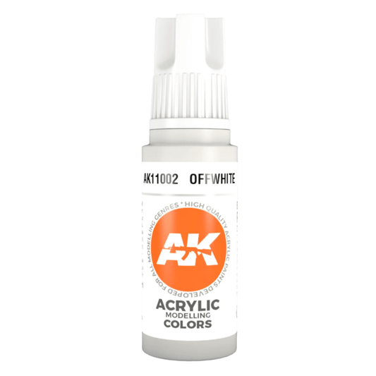 AK Interactive 3rd Generation acrylic paint 3G - Offwhite 17ml dropper bottle