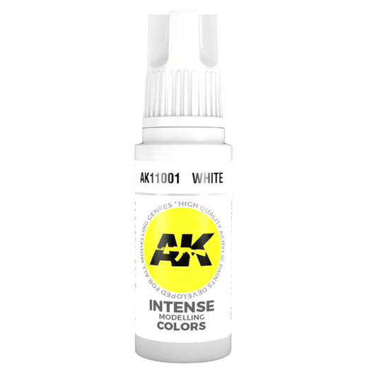 AK Interactive 3rd Generation acrylic paint 3G - White 17ml dropper bottle