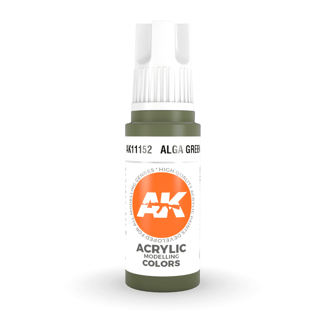 AK Interactive 3rd Generation acrylic paint Alga Green 17ml dropper bottle