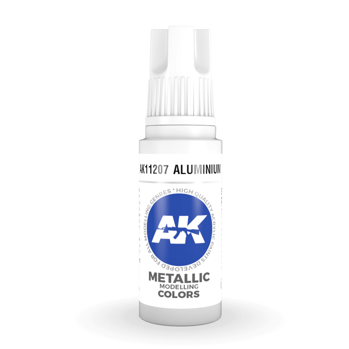 AK Interactive 3rd Generation acrylic paint Aluminium 17ml dropper bottle