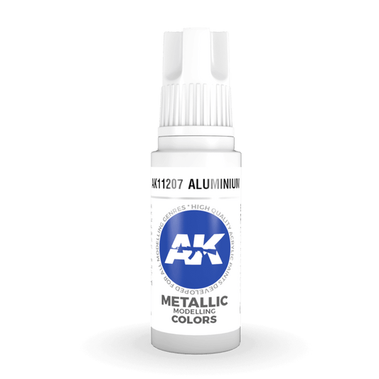 AK Interactive 3rd Generation acrylic paint Aluminium 17ml dropper bottle