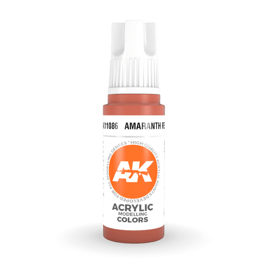 AK Interactive 3rd Generation acrylic paint Amaranth Red 17ml dropper bottle