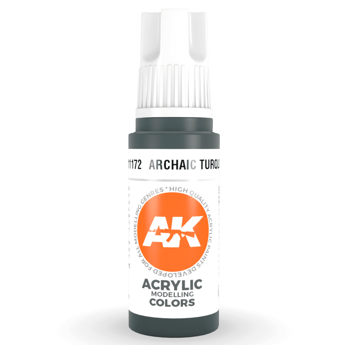 AK Interactive 3rd Generation acrylic paint Archaic Turquoise 17ml dropper bottle