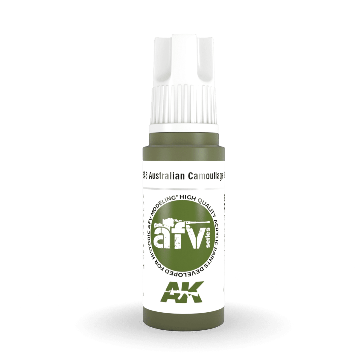 AK Interactive 3rd Generation acrylic paint Australian Camouflage Green 17ml dropper bottle