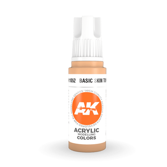 AK Interactive 3rd Generation acrylic paint Basic Skin Tone 17ml dropper bottle