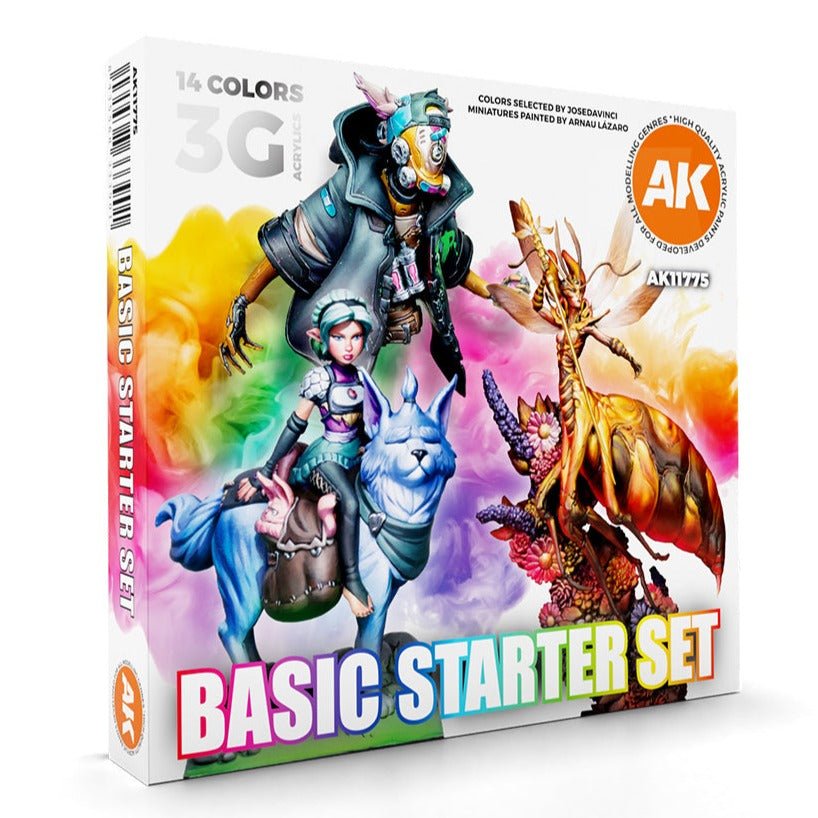 AK Interactive 3rd Generation acrylic paint set Basic Starter Set