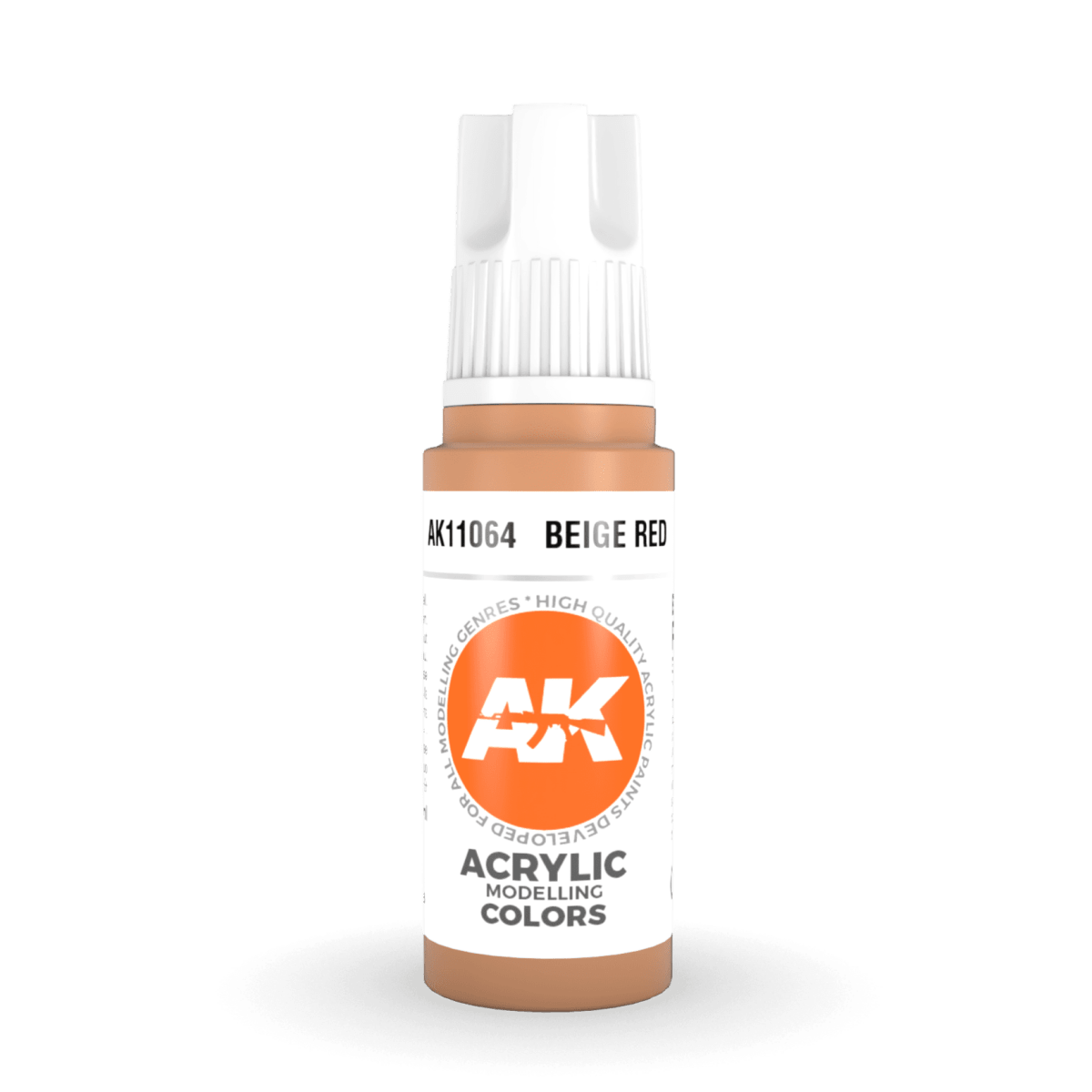 AK Interactive 3rd Generation acrylic paint Beige Red 17ml dropper bottle