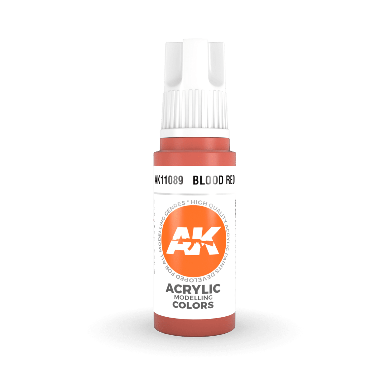 AK Interactive 3rd Generation acrylic paint Blood Red 17ml dropper bottle