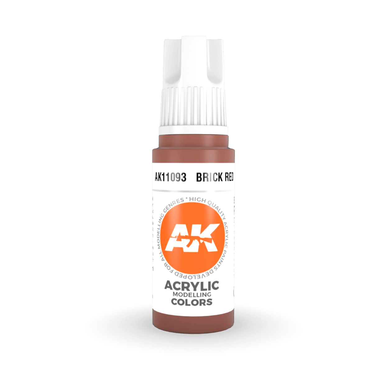 AK Interactive 3rd Generation acrylic paint Brick Red 17ml dropper bottle
