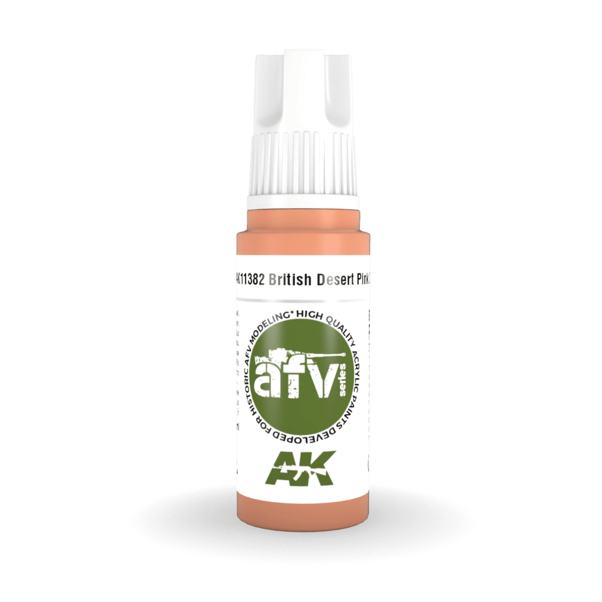 AK Interactive 3rd Generation acrylic paint British Desert Pink ZI 17ml dropper bottle