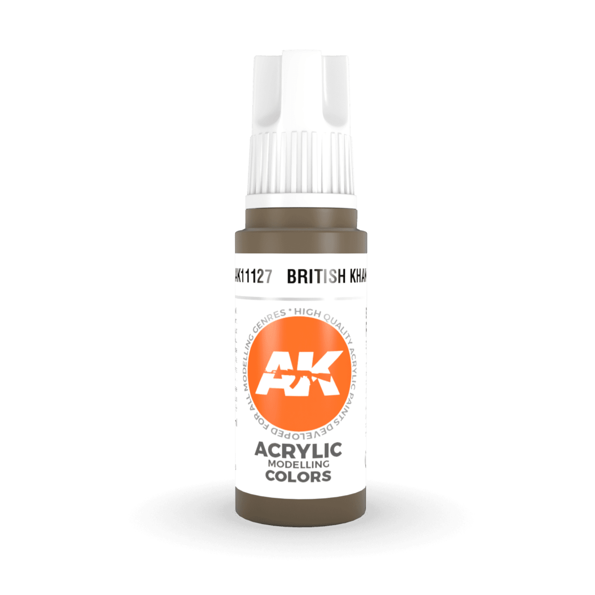 AK Interactive 3rd Generation acrylic paint British Khaki 17ml dropper bottle