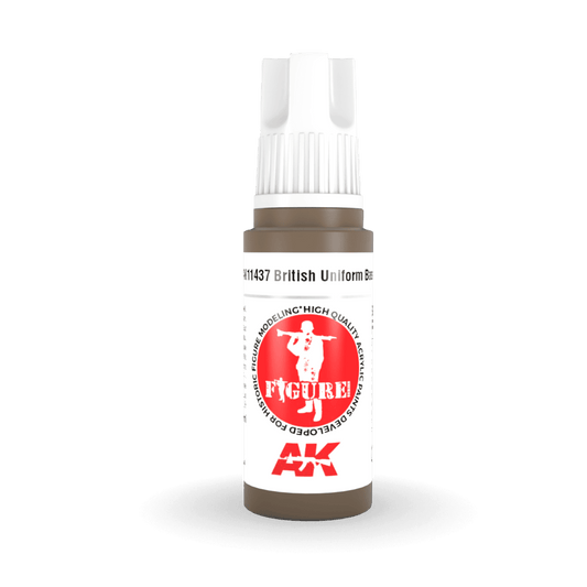 AK Interactive 3rd Generation acrylic paint British Uniform Base 17ml dropper bottle