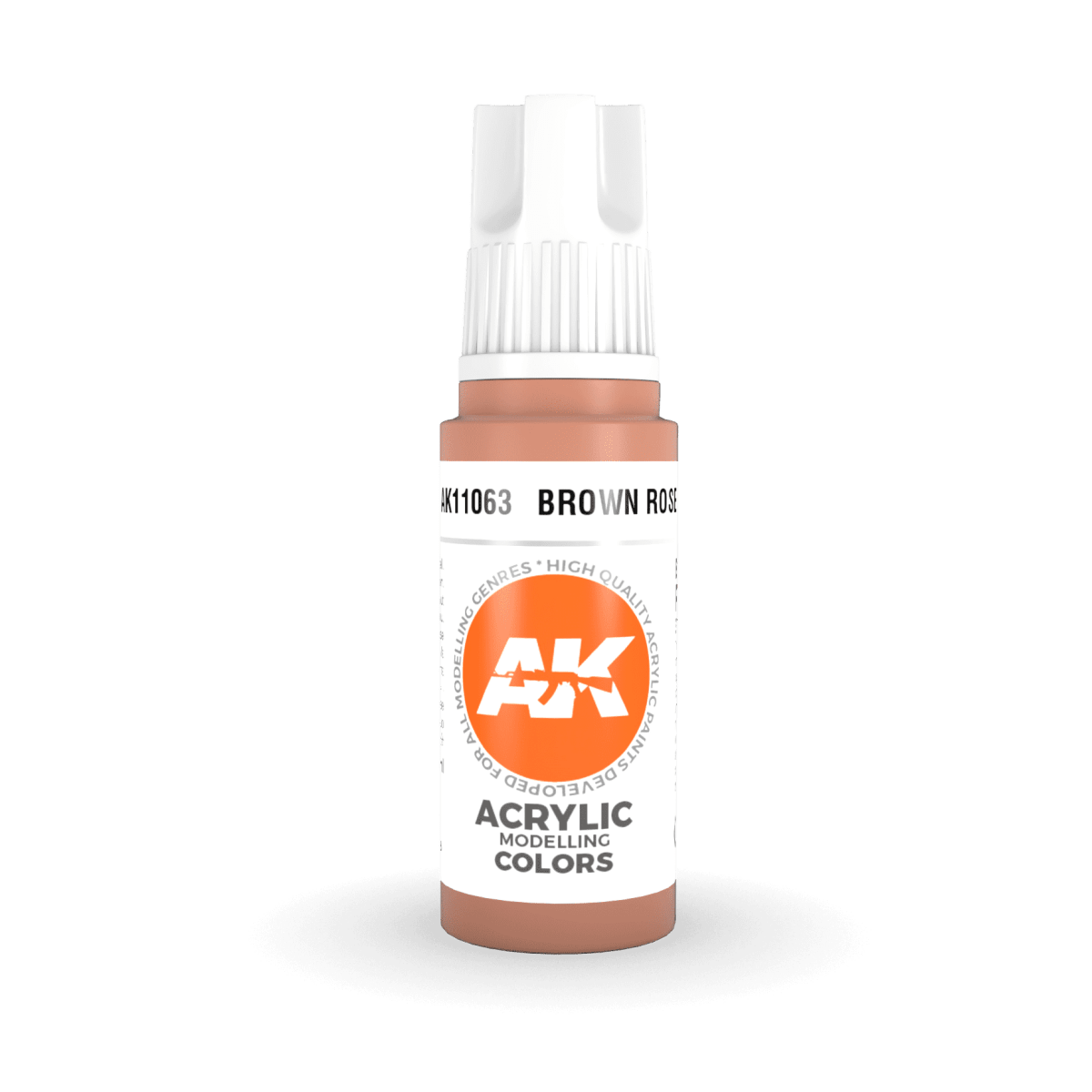 AK Interactive 3rd Generation acrylic paint Brown Rose 17ml dropper bottle