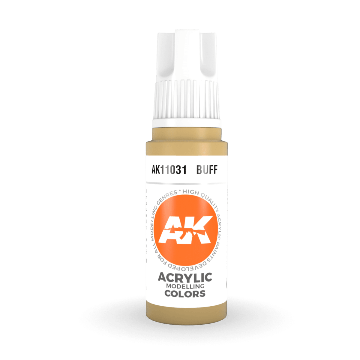 AK Interactive 3rd Generation acrylic paint Buff 17ml dropper bottle