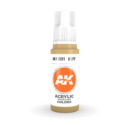 AK Interactive 3rd Generation acrylic paint Buff 17ml dropper bottle