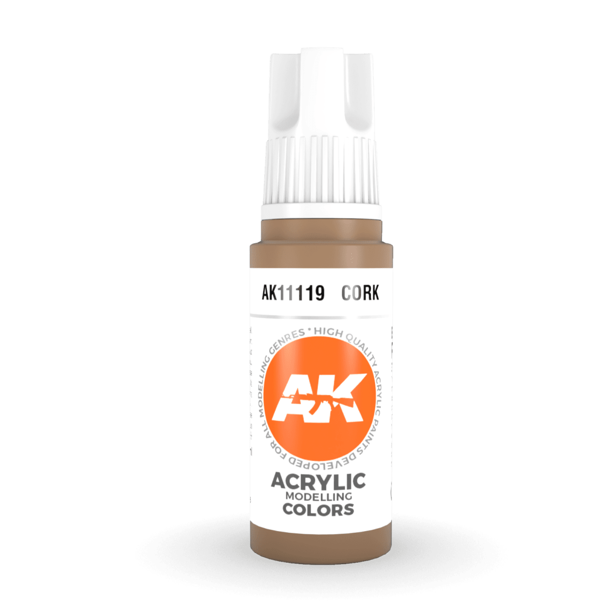 AK Interactive 3rd Generation acrylic paint Cork 17ml dropper bottle