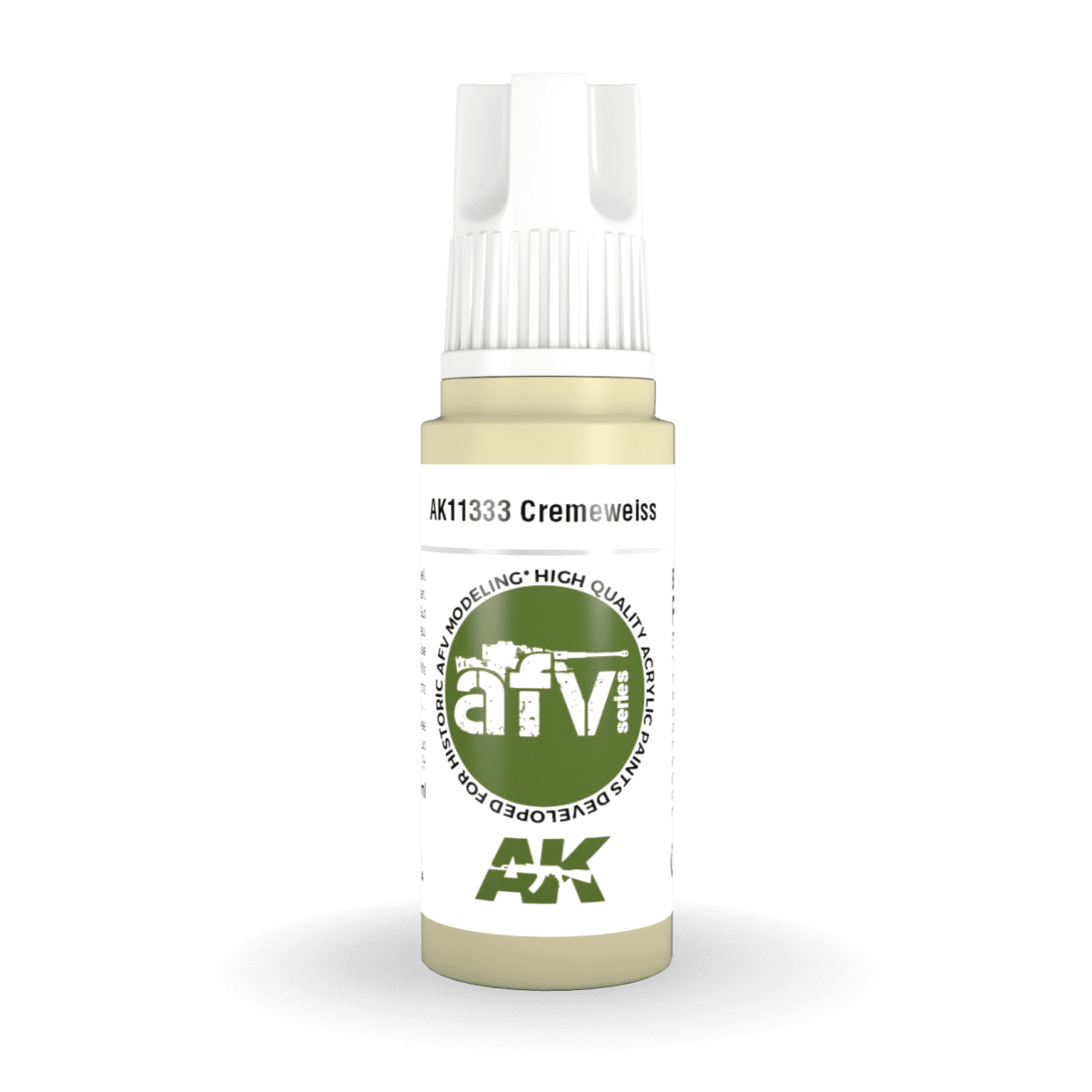 AK Interactive 3rd Generation acrylic paint Cremeweiss 17ml dropper bottle