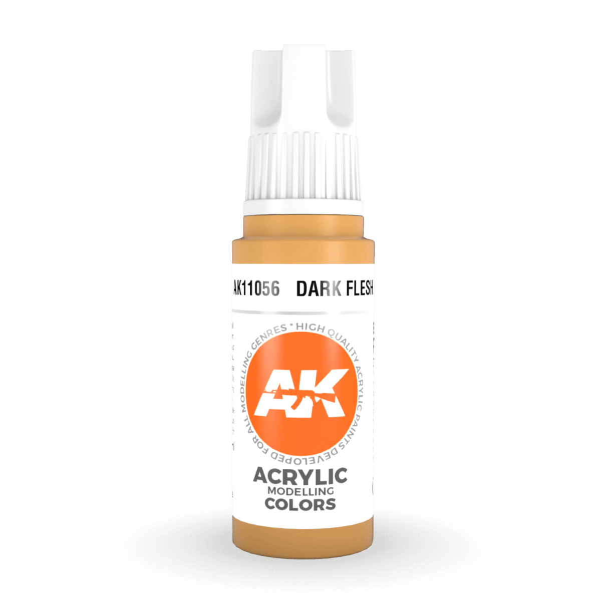 AK Interactive 3rd Generation acrylic paint Dark Flesh 17ml dropper bottle