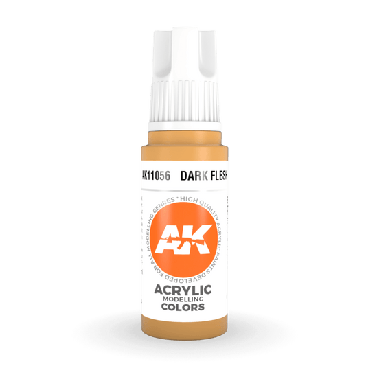 AK Interactive 3rd Generation acrylic paint Dark Flesh 17ml dropper bottle