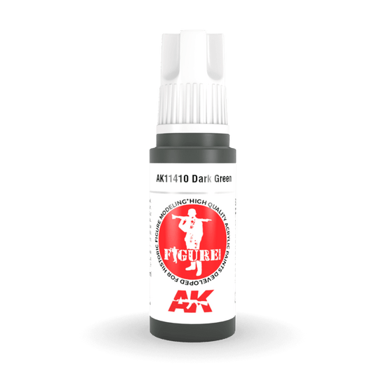 AK Interactive 3rd Generation acrylic paint Dark Green 17ml dropper bottle
