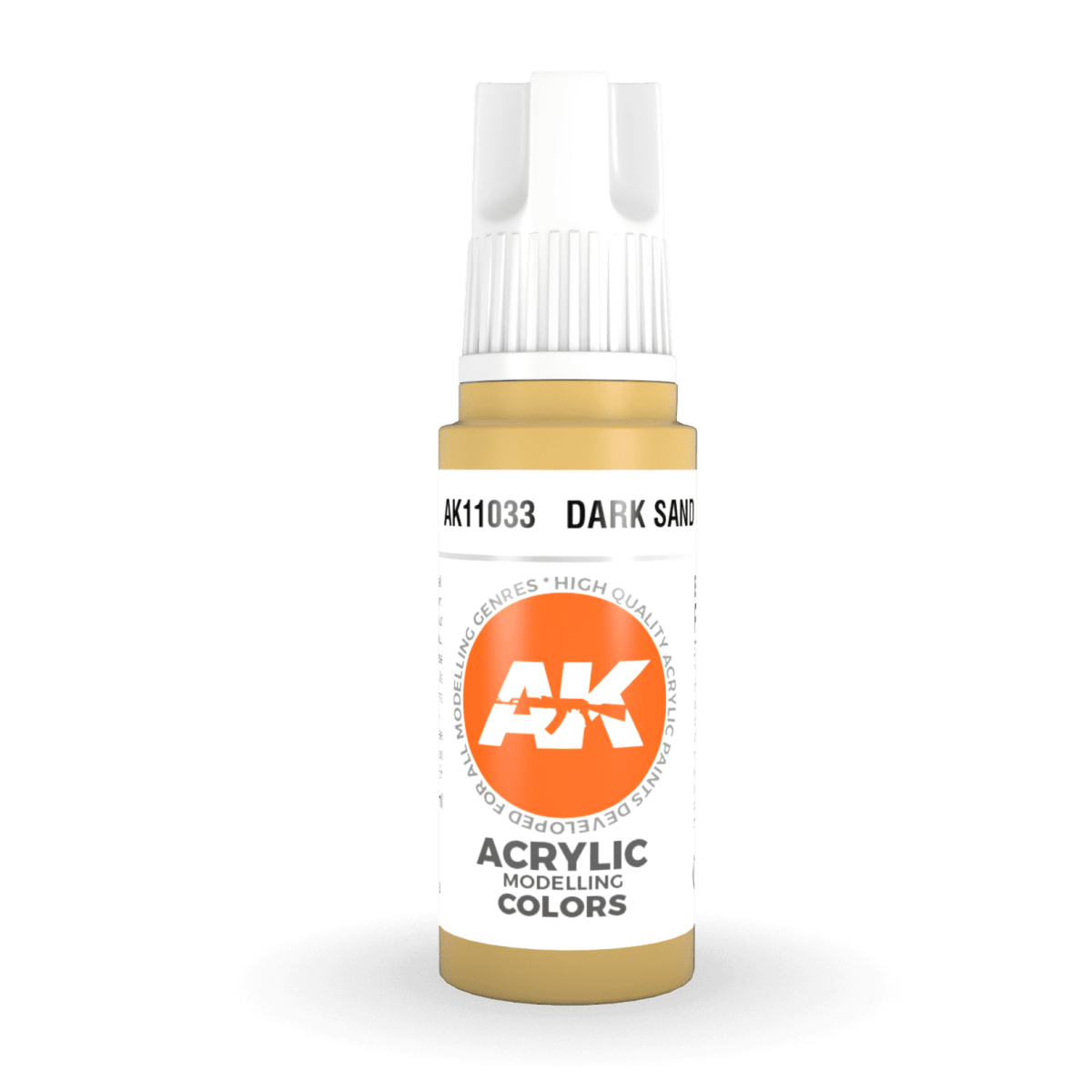 AK Interactive 3rd Generation acrylic paint Dark Sand 17ml dropper bottle