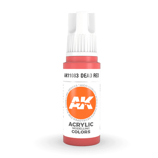 AK Interactive 3rd Generation acrylic paint Dead Red 17ml dropper bottle
