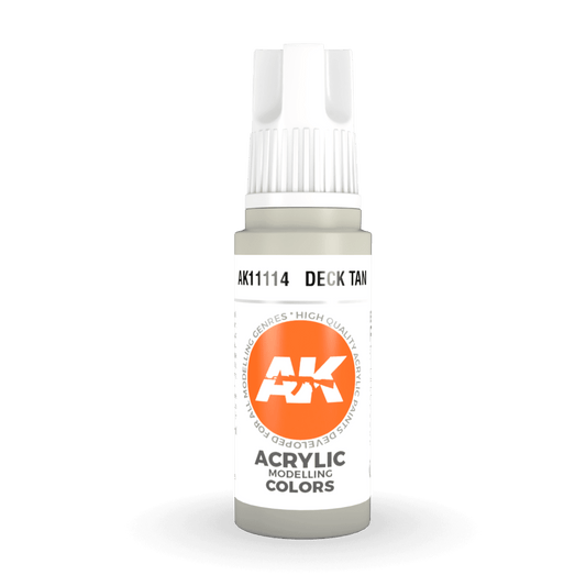 AK Interactive 3rd Generation acrylic paint Deck Tan 17ml dropper bottle