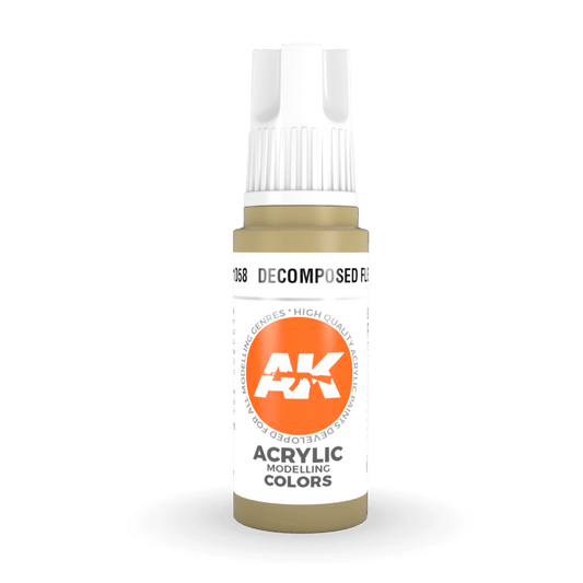 AK Interactive 3rd Generation acrylic paint Decomposed Flesh 17ml dropper bottle