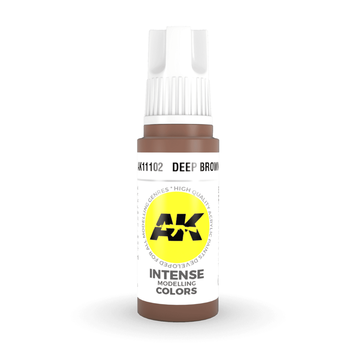 AK Interactive 3rd Generation acrylic paint Deep Brown 17ml dropper bottle