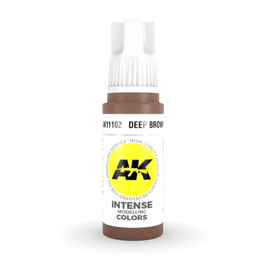 AK Interactive 3rd Generation acrylic paint Deep Brown 17ml dropper bottle