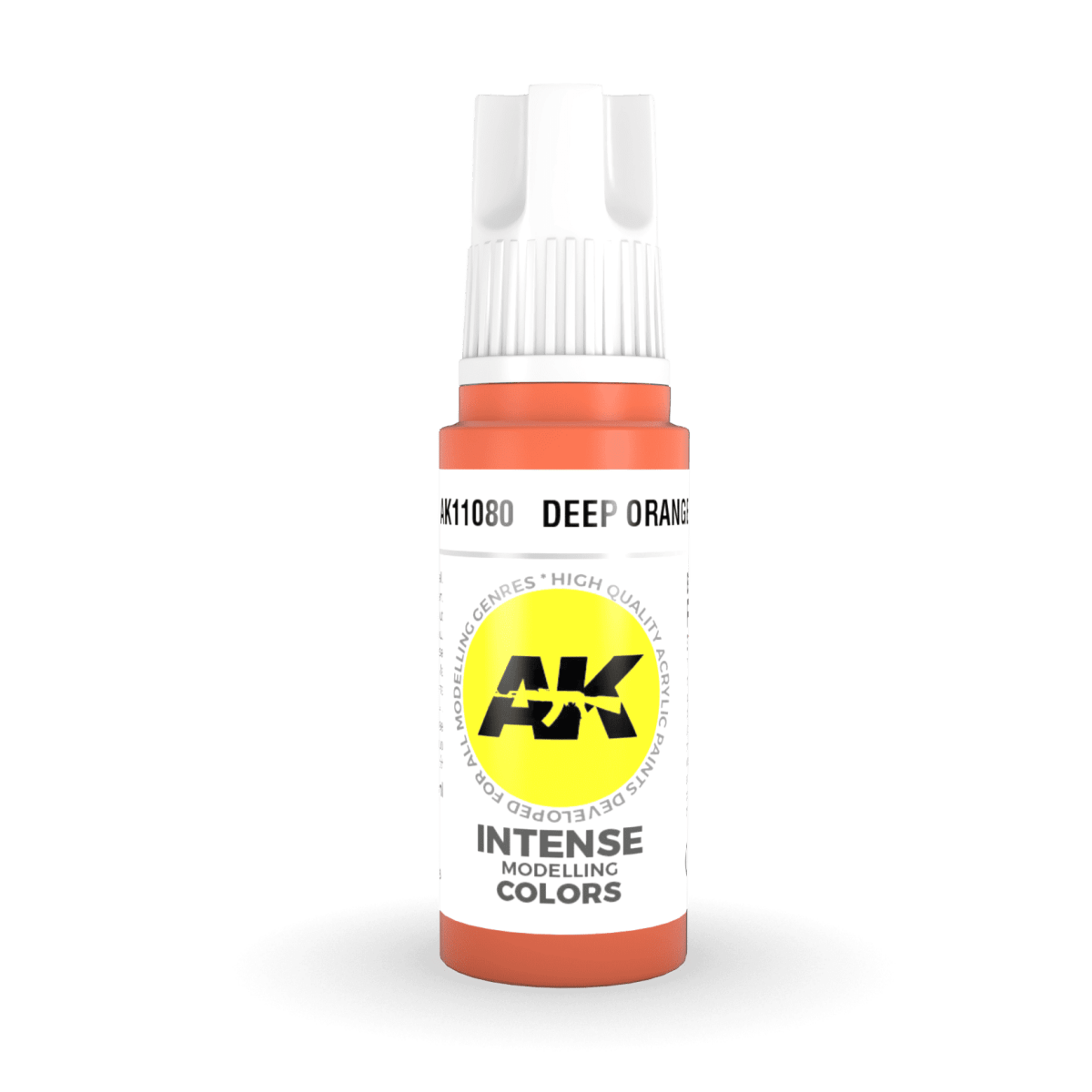 AK Interactive 3rd Generation acrylic paint Deep Orange 17ml dropper bottle