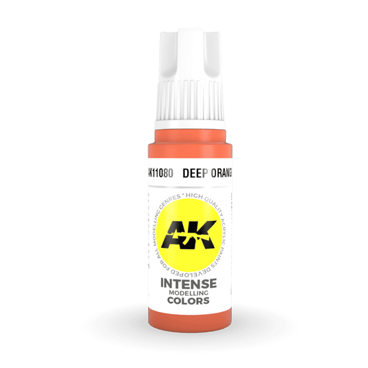 AK Interactive 3rd Generation acrylic paint Deep Orange 17ml dropper bottle