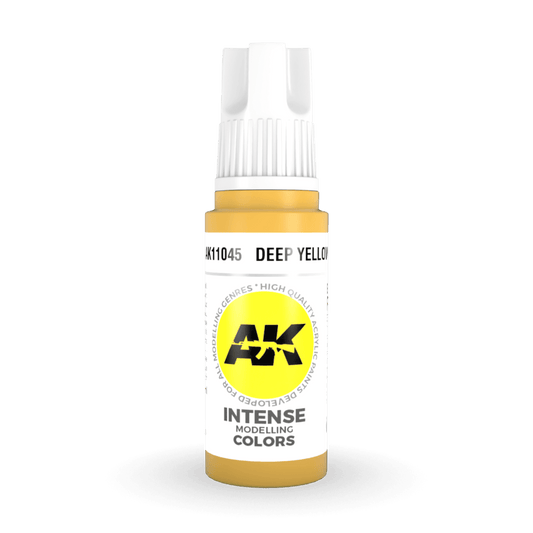 AK Interactive 3rd Generation acrylic paint Deep Yellow 17ml dropper bottle