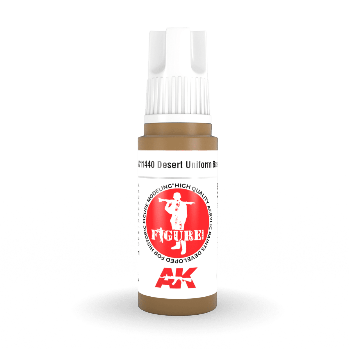 AK Interactive 3rd Generation acrylic paint Desert Uniform Base 17ml dropper bottle