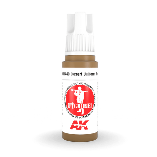 AK Interactive 3rd Generation acrylic paint Desert Uniform Base 17ml dropper bottle