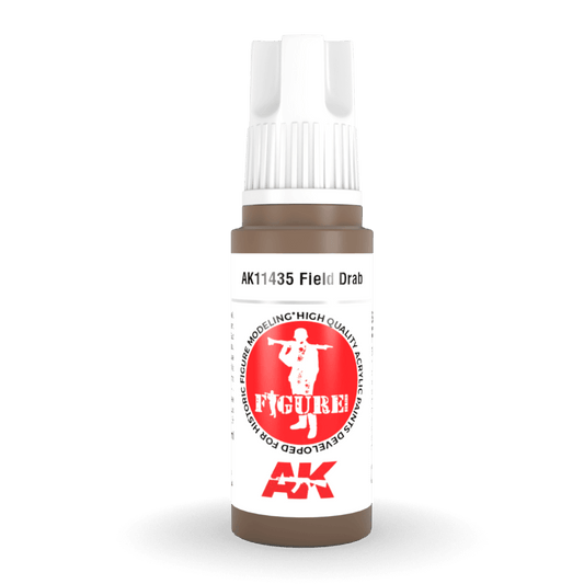 AK Interactive 3rd Generation acrylic paint Field Drab 17ml dropper bottle