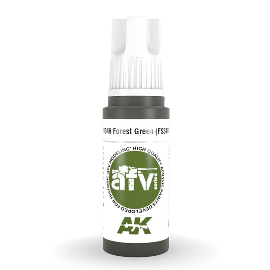 AK Interactive 3rd Generation acrylic paint Forest Green (FS34079) 17ml dropper bottle