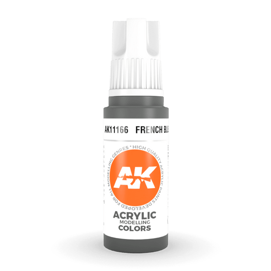 AK Interactive 3rd Generation acrylic paint French Blue 17ml dropper bottle