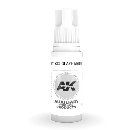 AK Interactive 3rd Generation acrylic paint Glaze Medium 17ml dropper bottle