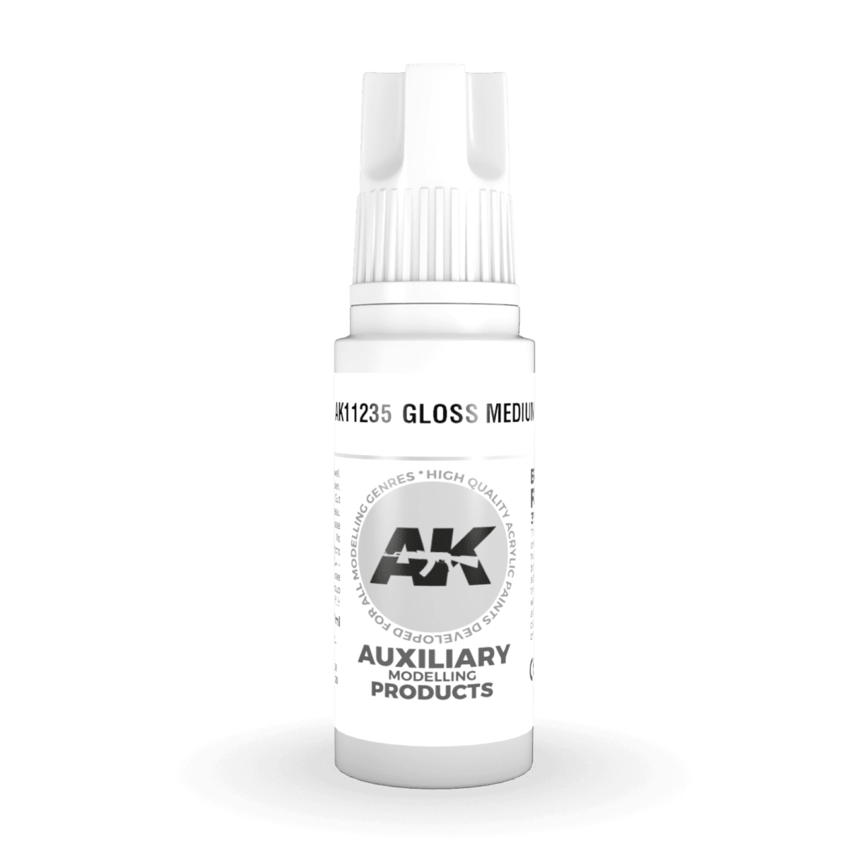 AK Interactive 3rd Generation acrylic paint Gloss Medium 17ml dropper bottle